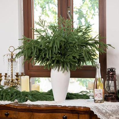 6PCS Artificial Norfolk Pine Branches (6 Count)
