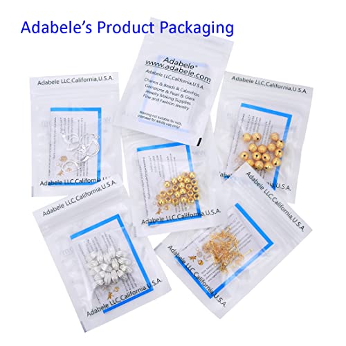 50pcs Adabele Real 925 Sterling Silver Fish Earring Hooks 18mm (50 Count)
