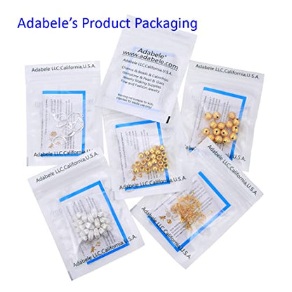 50pcs Adabele Real 925 Sterling Silver Fish Earring Hooks 18mm (50 Count)