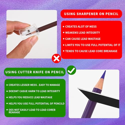 Colored Charcoal Pencil Set (24 Count)