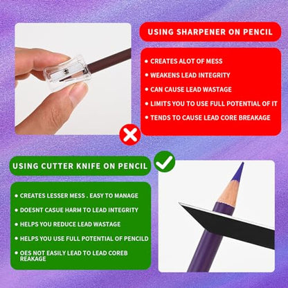 Colored Charcoal Pencil Set (24 Count)