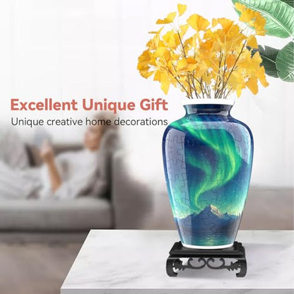 3D Puzzle Vase for Adults with 120 Plastic Pieces (120 Count)
