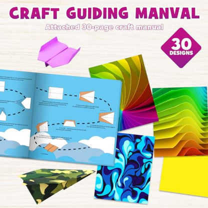 70 Airplane Origami Paper