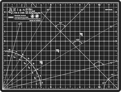 Cutting Mat A4 Black & Taupe
