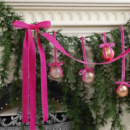 Hot Pink Velvet Ribbon