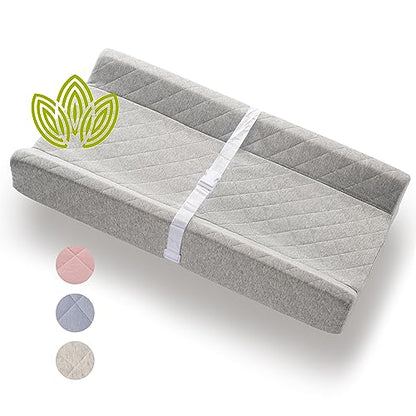 Organic Cotton Covered Contoured Baby Changing Pad