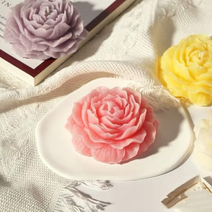 3D Peony Candle Mold 2Pack (2 Count)