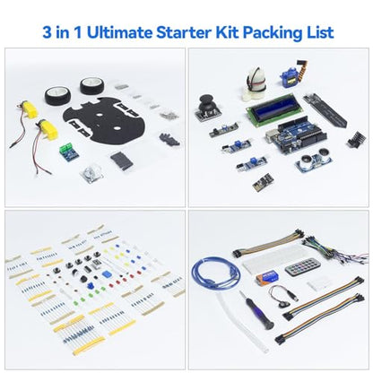 Ultimate Starter Kit Compatible with Arduino UNO IDE Scratch