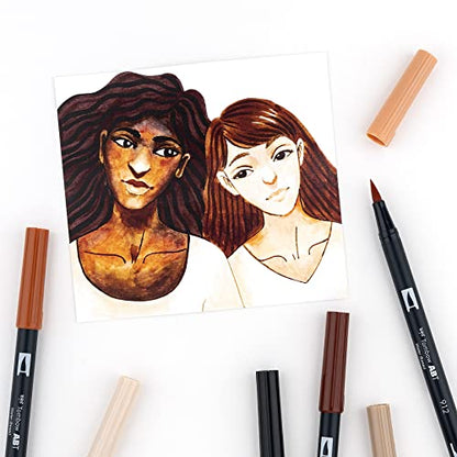 56170 Dual Brush Pen Art Markers (10 Count)