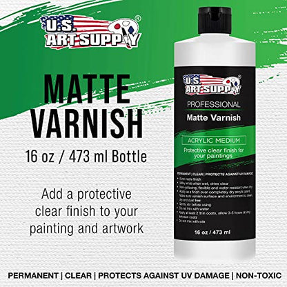 16 oz Matte Acrylic Varnish for Acrylic Painting