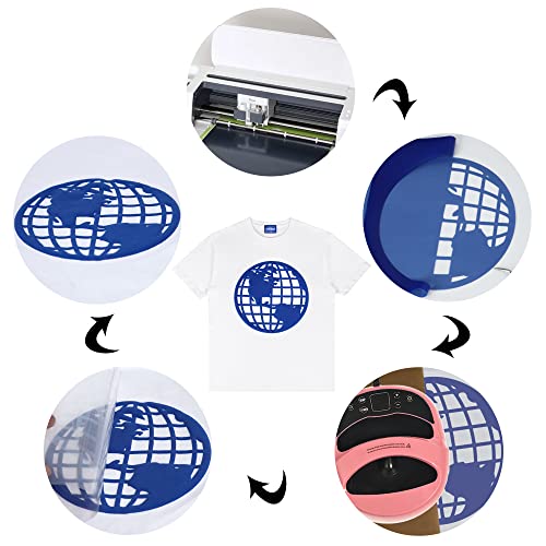 RENLITONG 3D Puff HTV Rolls Heat Transfer Vinyl