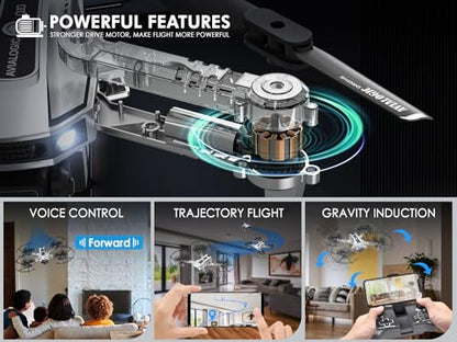 Mini Drone with Camera for Kids (2 Count (Battery))