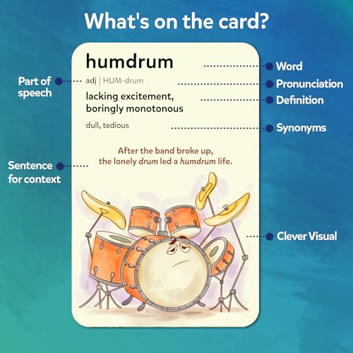 Educational Vocabulary Flash Cards for Kids