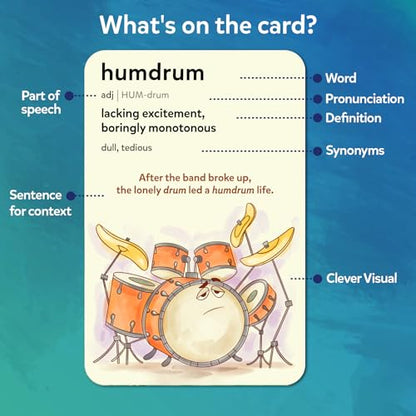 Educational Vocabulary Flash Cards for Kids