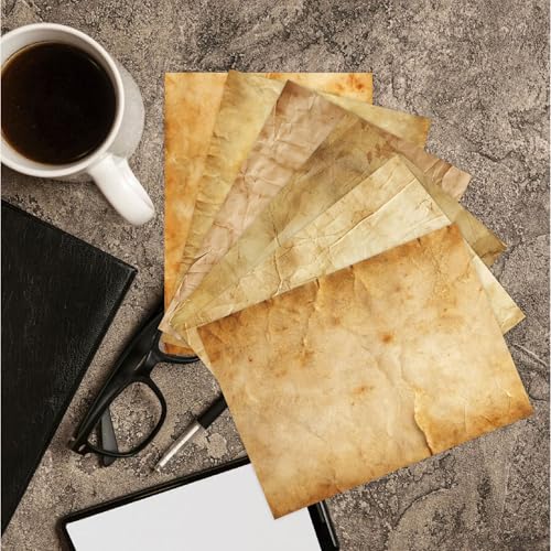 100GSM Vintage Parchment Printer Paper Set (48 Count)