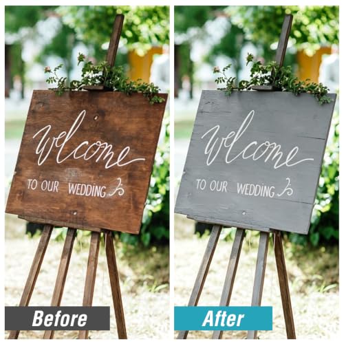 Chalkboard Paint Gray Chalk Board Paint for Wood (12 Fl Oz)