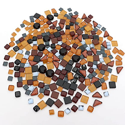 Assorted Black Irregular Crystal Mosaic Tiles (9 Ounce)