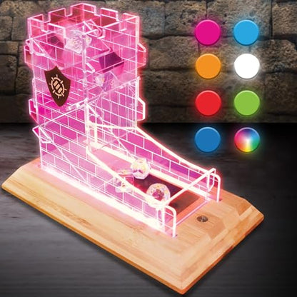 Tabletop LED Dice Tower with 7pc Dice Set for RPG Games (7 Count)