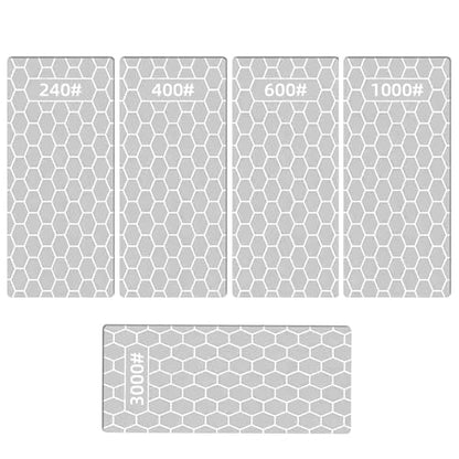 Diamond Sharpening Stone for 5 PCS Diamond Plate Honing Stone for Kitchen Sharpening Dull Knives Grindstone (5 Count)