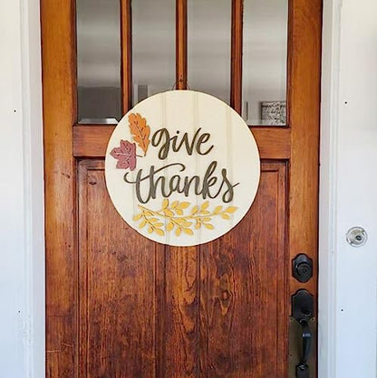 Fall Stencils for Painting on Wood 12" Thanksgiving Round Stencils (9 Count)