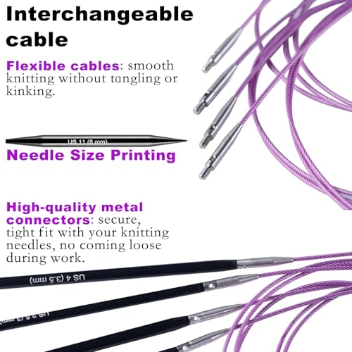 Interchangeable Circular Knitting Needles Set