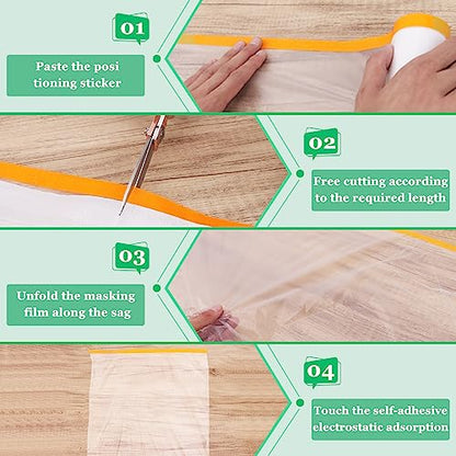 4 Pack Tape and Drape (262.4 Foot)