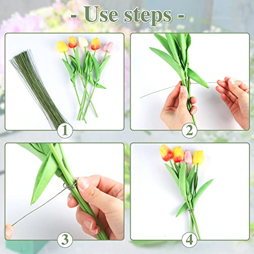 200Pcs Green Floral Wire (200 Count)