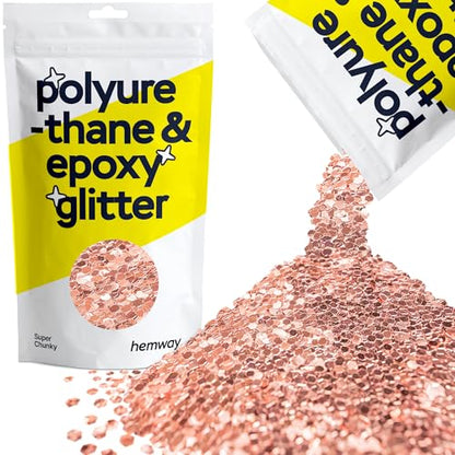 Resin Glitter Rose Gold 100g Super Chunky (3.5 Ounce)