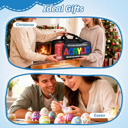 366 Acrylic Paint Markers (366 Count)