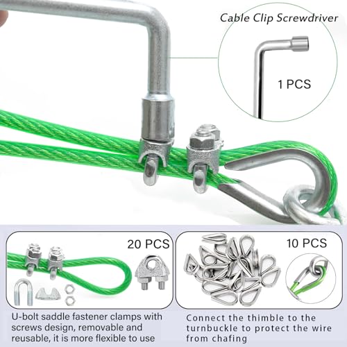 1 8" Clothes Line Outdoors
