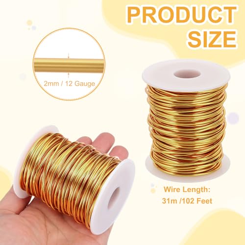 12 Gauge 2mm Anodized Aluminum Wire for Jewelry Craft Making