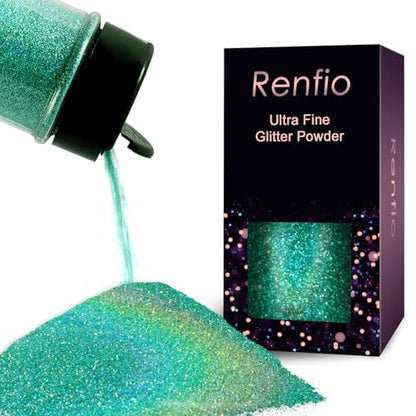 Holographic Ultra Fine Blue Glitter Powder Metallic Resin Glitter