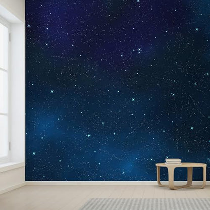 Wall Sticker Wall Mural Beautiful Scenery of The Starry Night