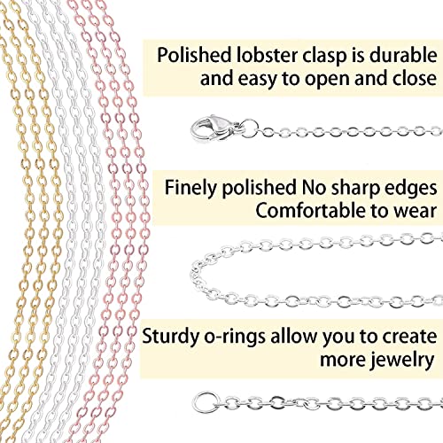 30ft Jewelry Making Chains Bulk 2mm Necklace Chains