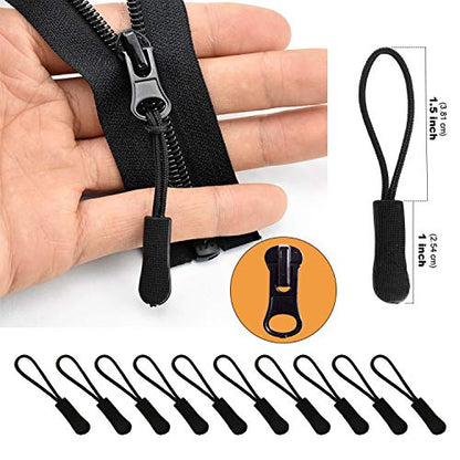 169Pcs Zipper Repair Kit Zipper Replacement Zipper Pull Rescue Kit with Zipper Install Pliers Tool and Zipper Extension Pulls for Clothing Jackets Purses Luggage Backpacks (169 Count)