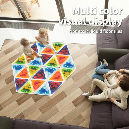 4 Sheet Liquid Triangle Sensory Tiles (4 Count)