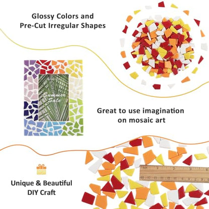 Red Glass Mosaic Tiles