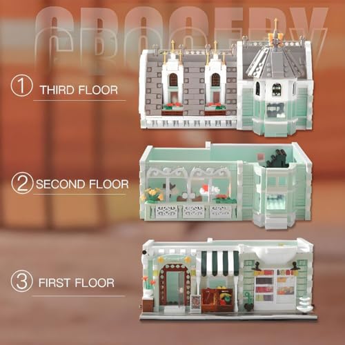 City Grocery Store Building Blocks Set for Adults