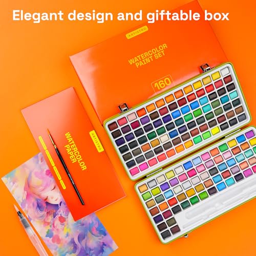 Watercolor Paint Set 160 Colors