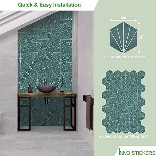 45 Sheet Peel and Stick Backsplash Tile Sticker (10 Sq Ft)