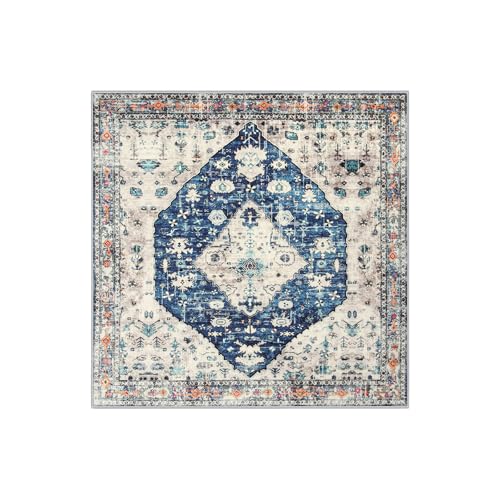 Felice Boho Tribal Square 4x4 Area Rug
