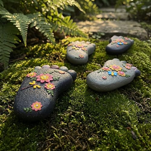 Outdoor Lawn Footprint Stepping Stones