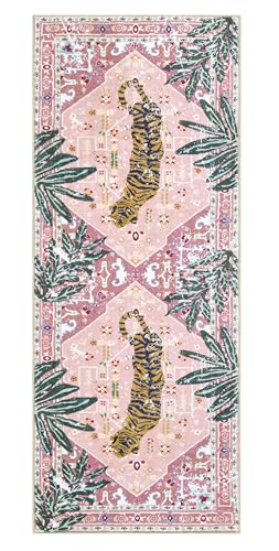 Oriental Tropical Kitchen Runner Rug 2x5 Washable (9.875 Sq Ft)