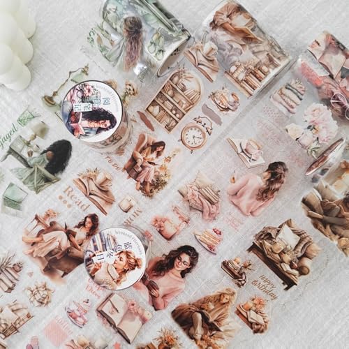 6 Rolls PET Tape Set for Junk Journal