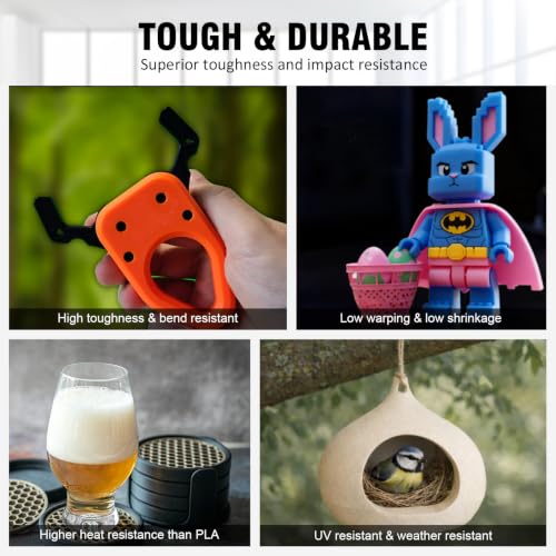 1.75mm PETG Filament 8 Colors 250g 8 Pack