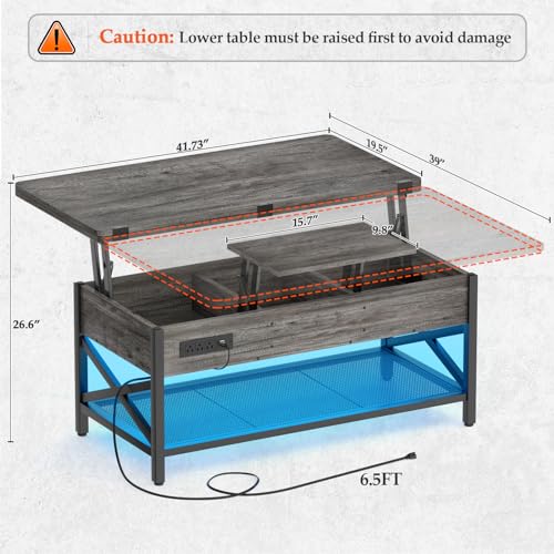 Coffee Table Lift Top Multi