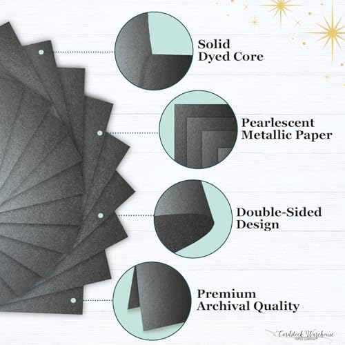Cardstock Warehouse Stardream Anthracite Grey Cardstock Paper (25 Count)