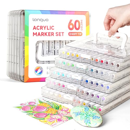 60 Colors Acrylic Paint Markers (60 Count)