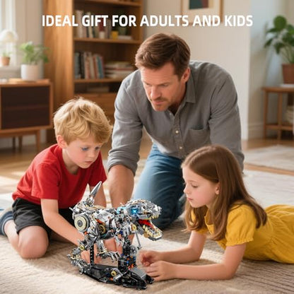 Ideas Mechanical Tyrannosaurus Building Set with Light (1268 Count)