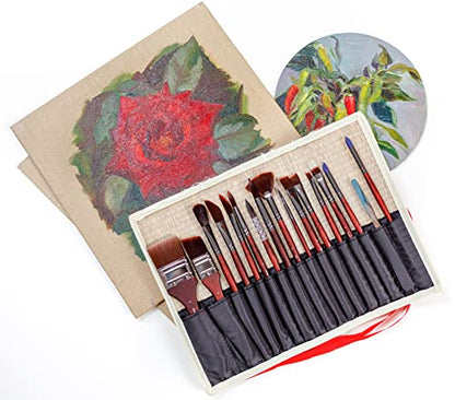 Professional Acrylic Paint Brushes Set (17 Count)